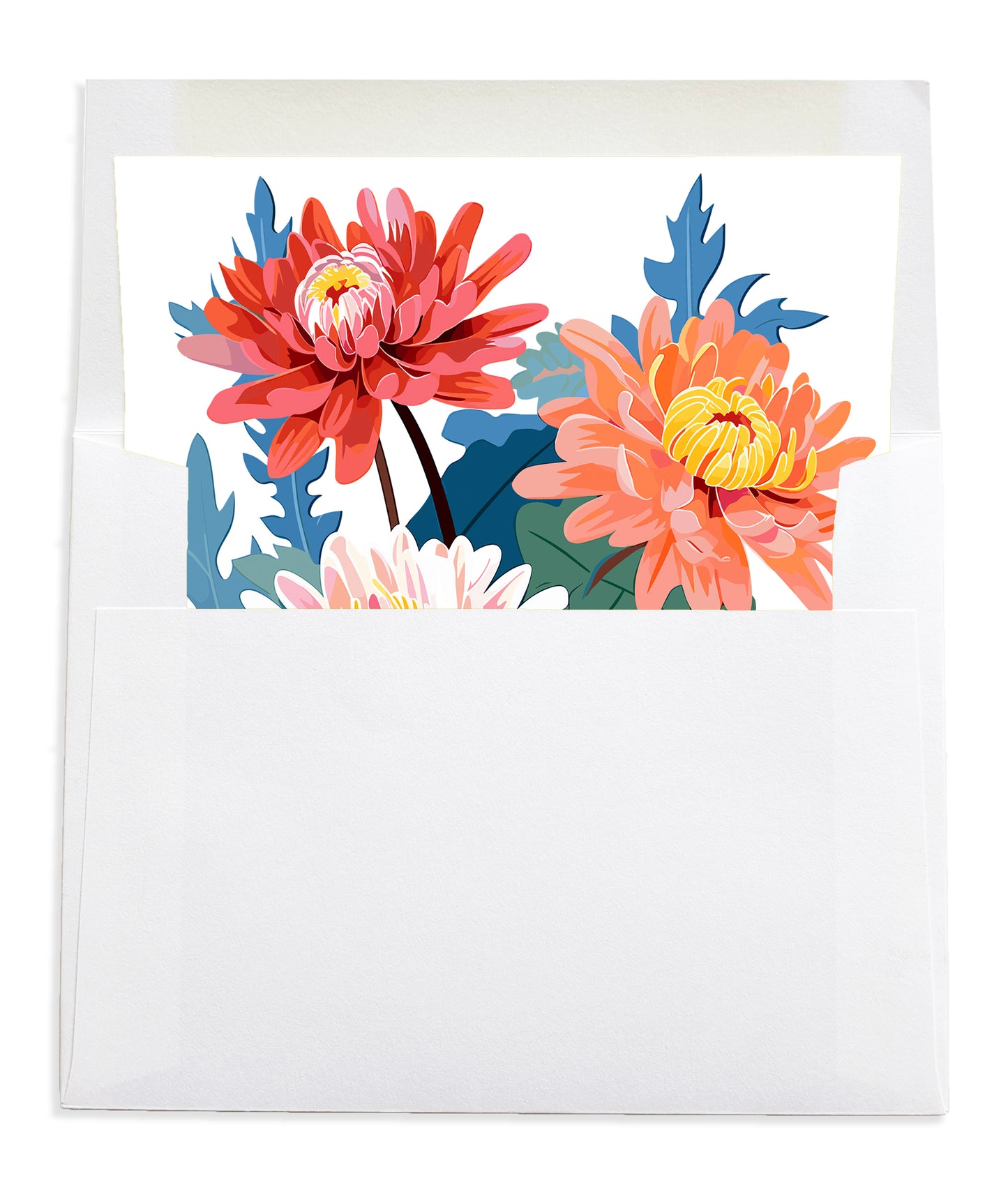 Personalized Birth Month Flower Boxed Notecards, September - Aster