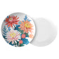 Personalized Birth Month Flower Plate, September - Aster, Luxury Plastic