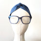Blue Linen Headband, Wide Top Knot Turban Headband for Women

