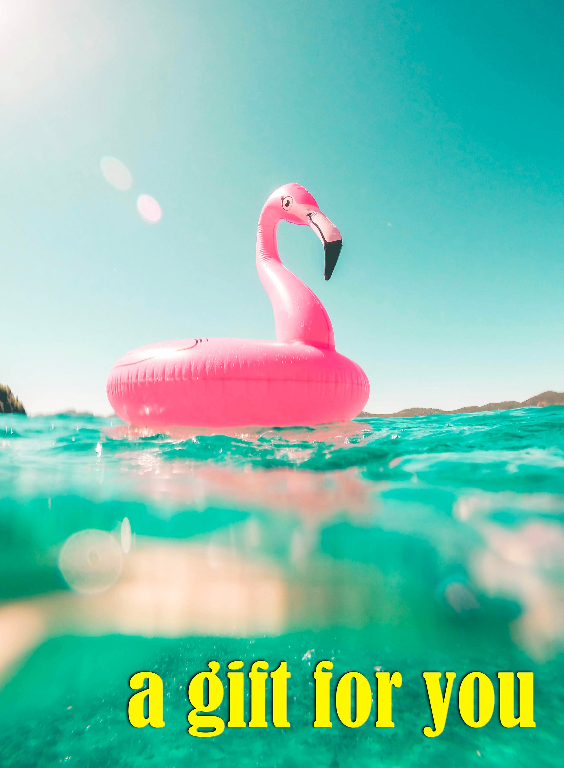 All Occasion E-Gift Card with Pink Flamingo Pool Floaty