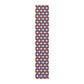 Argyle Diamond Pattern Table Runner, Navy, Red and Cream
