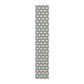 Argyle Diamond Pattern Table Runner, Green, Pink and Cream