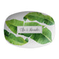 palm leaf tray - Personalized Serving Platter Gift with custom name and banana leaves