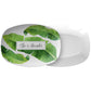 Personalized Serving Platter, Banana Leaf, Green and White, Luxury Plastic