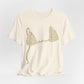 Personalized Bikini Top T-Shirt, Gold Cheetah Print, Natural