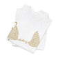 Bikini Top T-Shirt, Gold Cheetah Print, Custom Personalization