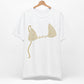 Bikini Top T-Shirt, Gold Cheetah Print, Custom Personalization