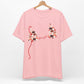 Bikini Top T-Shirt, Lips Print, Custom Personalization