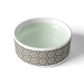 Mosaic Bistro Tiles Ceramic Pet Bowl, Circular Pattern