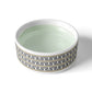 Mosaic Bistro Tiles Ceramic Pet Bowl, Stepped Fret Pattern
