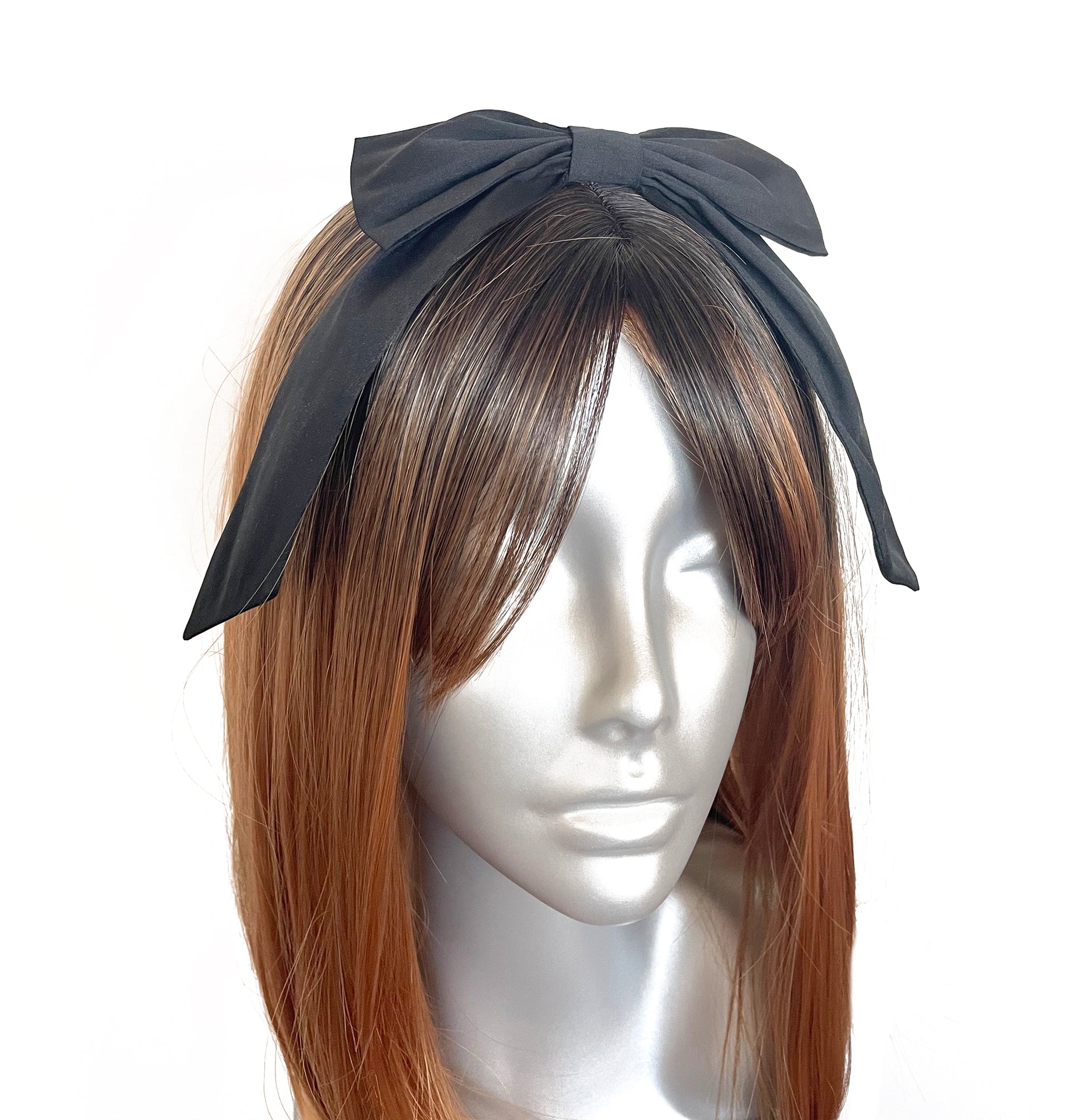 Large Black Hair Bow Fashion Accessory