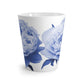 Blue Peony Floral Ceramic Mug - 12oz Latte Mug
