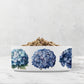 Blue Hydrangeas Ceramic Pet Bowl
