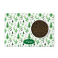 Personalized dog feeding mat in a gorgeous green and white modern chinoiserie print.