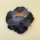 Blue Denim Flower Pin, Handmade Wild Rose Brooch, 4.5"D