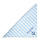 Nautical Stripe & Anchor Personalized Dog Bandana, Custom Pet Bandana, Blue & White