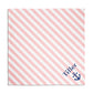 Nautical Stripe & Anchor Personalized Dog Bandana, Custom Pet Bandana, Pink & White