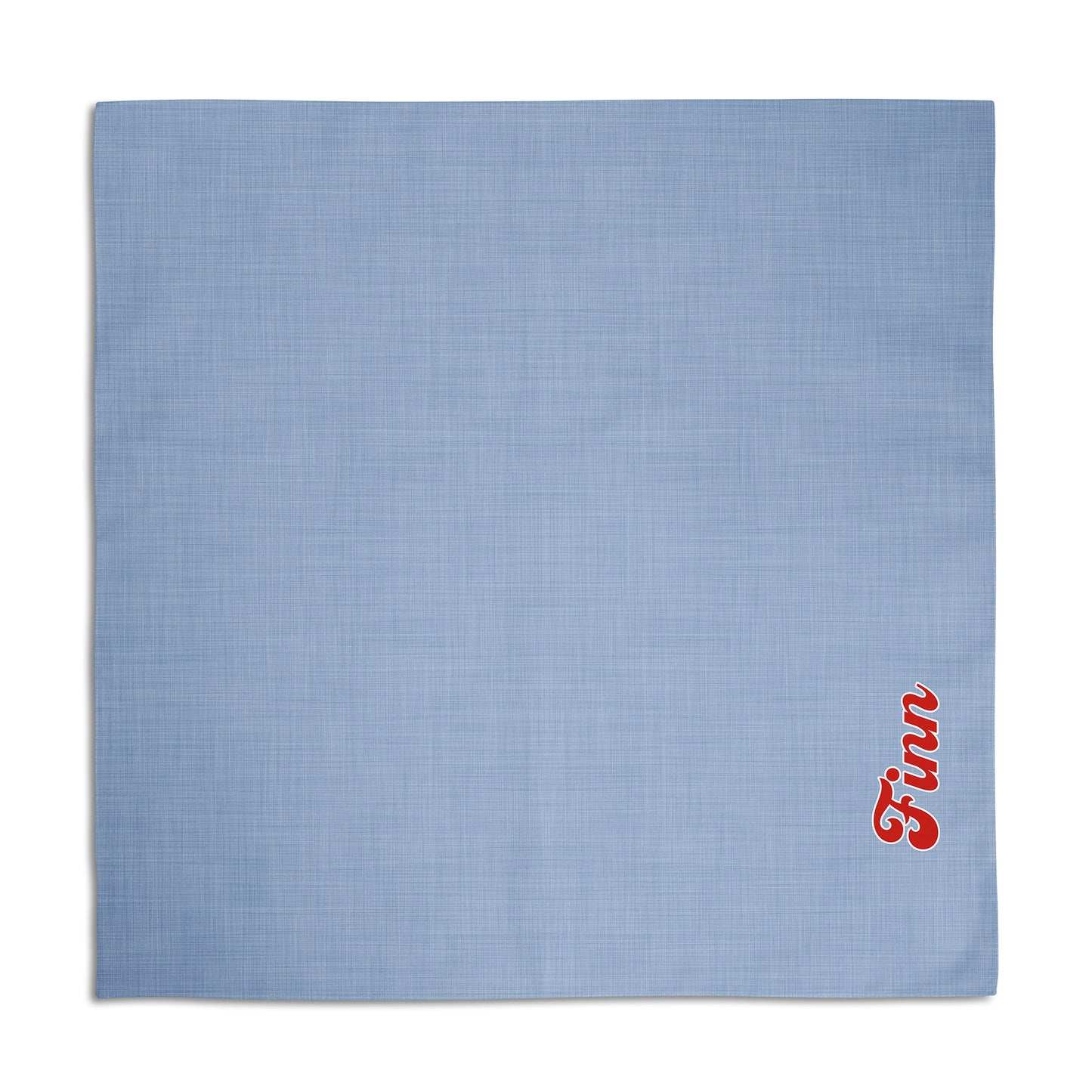 Chambray Look Personalized Dog Bandana, Custom Pet Bandana, Blue
