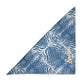 Zebra Print Personalized Dog Bandana, Custom Pet Bandana, Denim Blue & White