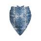 Zebra Print Personalized Dog Bandana, Custom Pet Bandana, Denim Blue & White