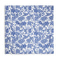 Floral Batik Personalized Dog Bandana, Custom Pet Bandana, Blue & White