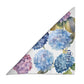 Hydrangea Floral Personalized Dog Bandana, Custom Pet Bandana, Blue, Pink & White