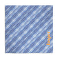 Navy Stripes Personalized Dog Bandana, Custom Pet Bandana, Blue & White
