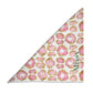 Pink Quartz Gemstone Print Personalized Dog Bandana, Pink Gold & White