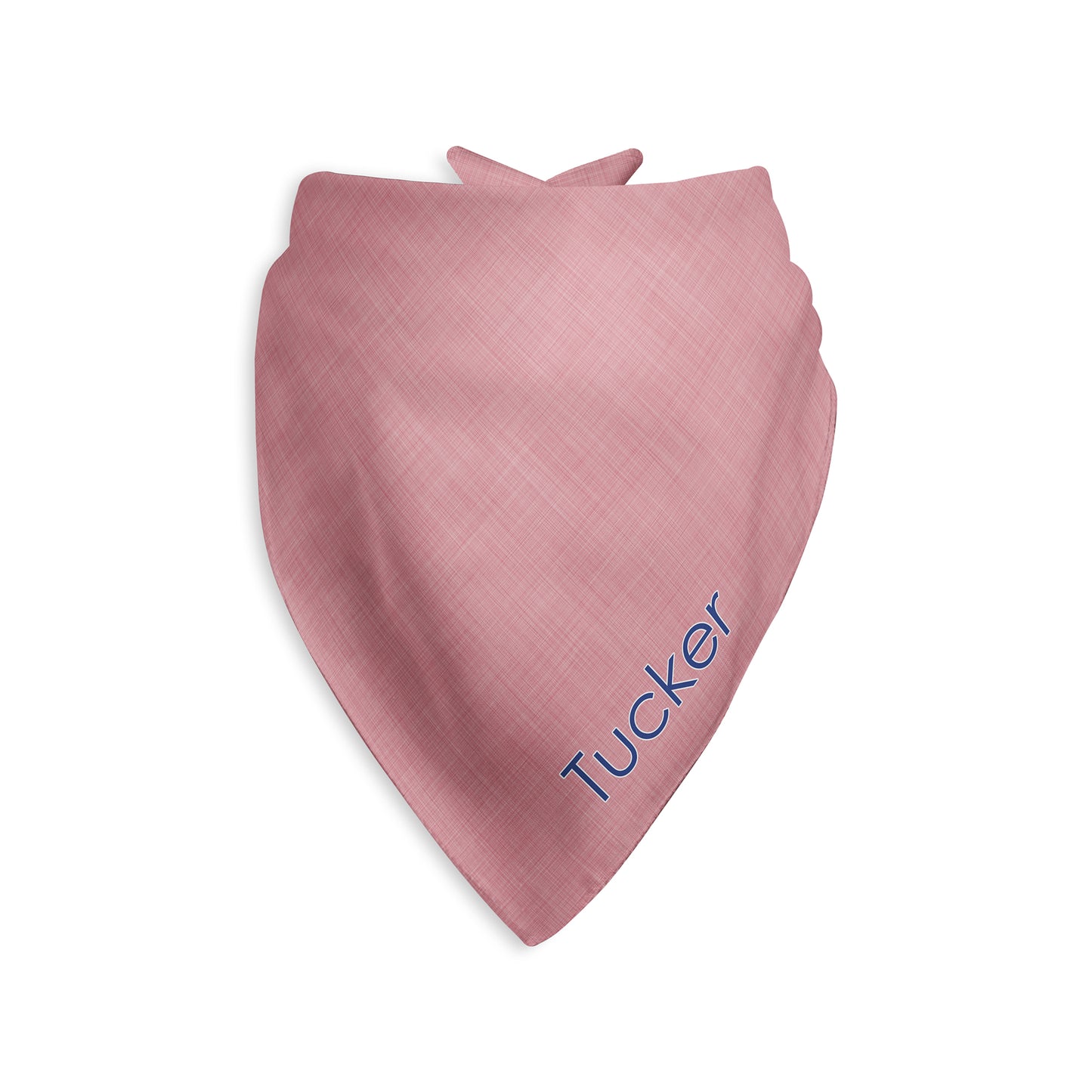 Chambray Look Personalized Dog Bandana, Custom Pet Bandana, Red