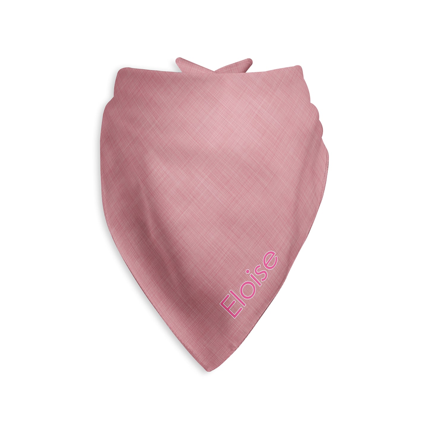 Chambray Look Personalized Dog Bandana, Custom Pet Bandana, Red