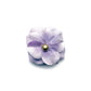 Lavender dog collar flower with gold bead at center
