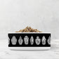Ceramic Pet Bowl - with high gloss chinoiserie ginger jars print in black and white