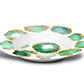 Luxury Emerald & Gold Gemstone Plastic Bowls - Choose Single or Set