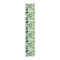 Gemstone Print Table Runner, Emerald and Gold
