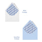 Personalized Chinoiserie Ginger Jars Notecards – Custom Stationery Set, Blue