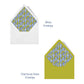 Personalized Chinoiserie Ginger Jars Notecards, Custom Stationery Set, Chartreuse