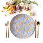 Chinoiserie Plate Set, Ginger Jars Print Plates Blue, White & Orange