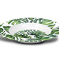 Green Monstera Leaves Print Plastic Bowls, Choose Single or Set