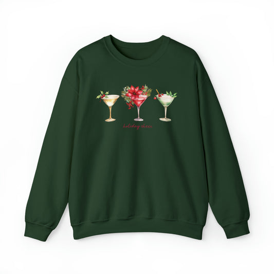 Christmas Cocktails Holiday Cheer Sweatshirt