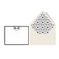 Personalized Equestrian Horsebit Stationery Set – Notecards & Hand-Lined Envelopes, Black