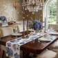 Hydrangeas Flower Table Runner, Blue and Pink