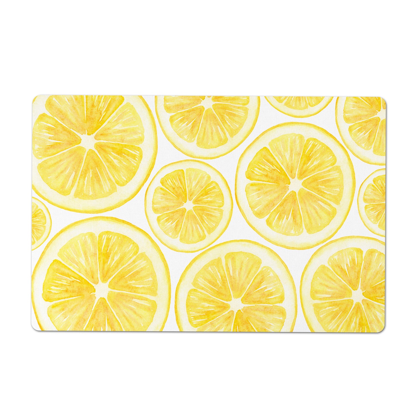 Lemon Slice Print Counter Mat