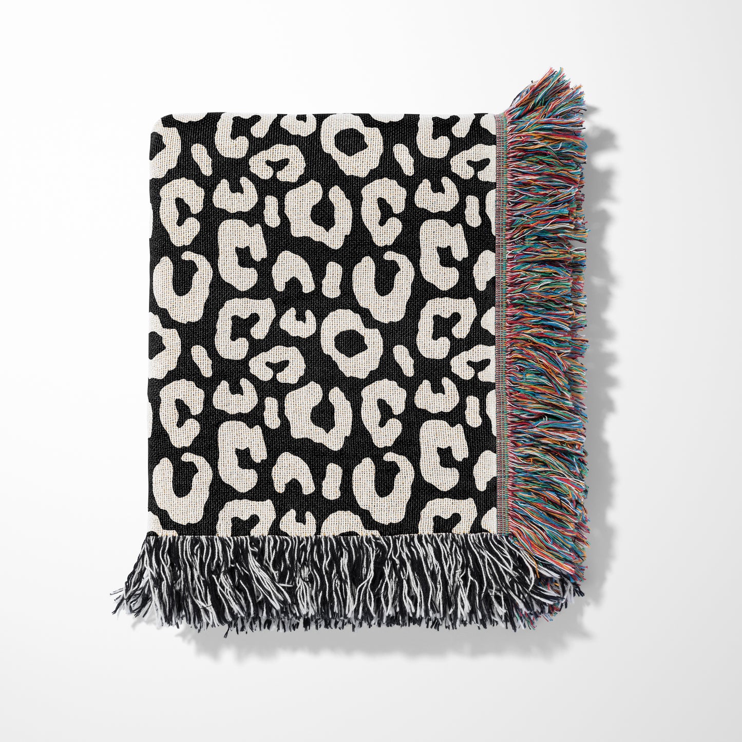 Personalized Woven Throw Blanket, Leopard Spots, 100% Cotton