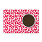 Hot pink pet accessories, leopard pet feeding mat