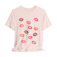 Lipstick Kisses T-Shirt, Choose White, Pink, Black or Navy