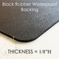 Large Gemstones Counter Mat, Desk Pad, Aquamarine and Gold