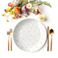 Minimalist Gold Geometric Plates, Luxury Plastic, Choose Single or Set