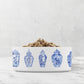 Personalized Pet Bowl, Chinoiserie Ginger Jars, Blue and White, Ceramic