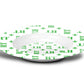 Stylized Monogram Bowls, Green, Luxury Plastic, Choose Single or Set