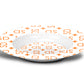 Stylized Monogram Bowls, Orange, Luxury Plastic, Choose Single or Set